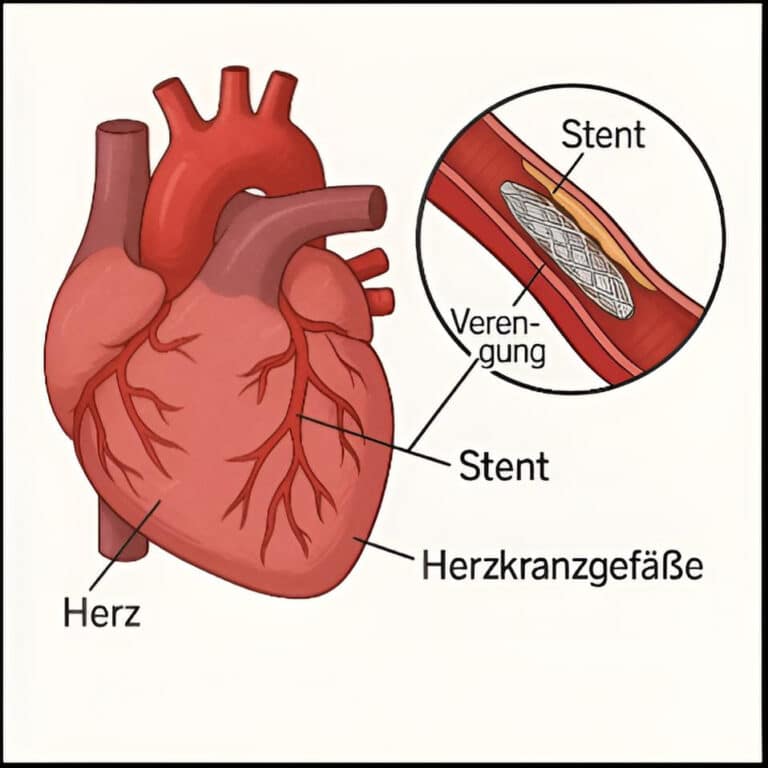 Herz Stent Infografik